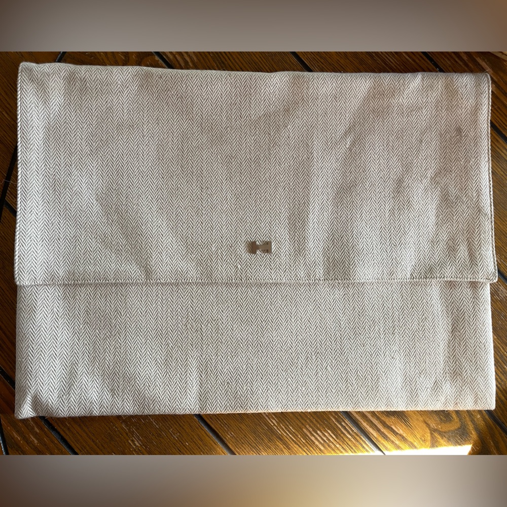 Authentic Hermes Cloth Bag with Magnetic Closure